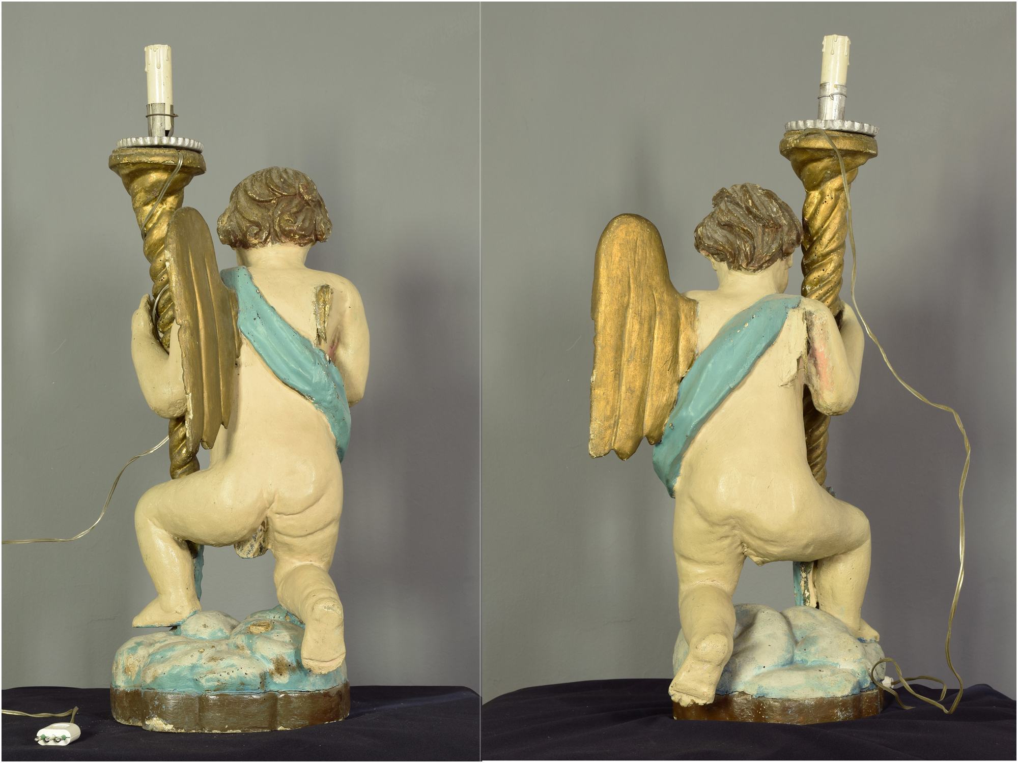 restauro scultura stampa 3D angeli cerofori