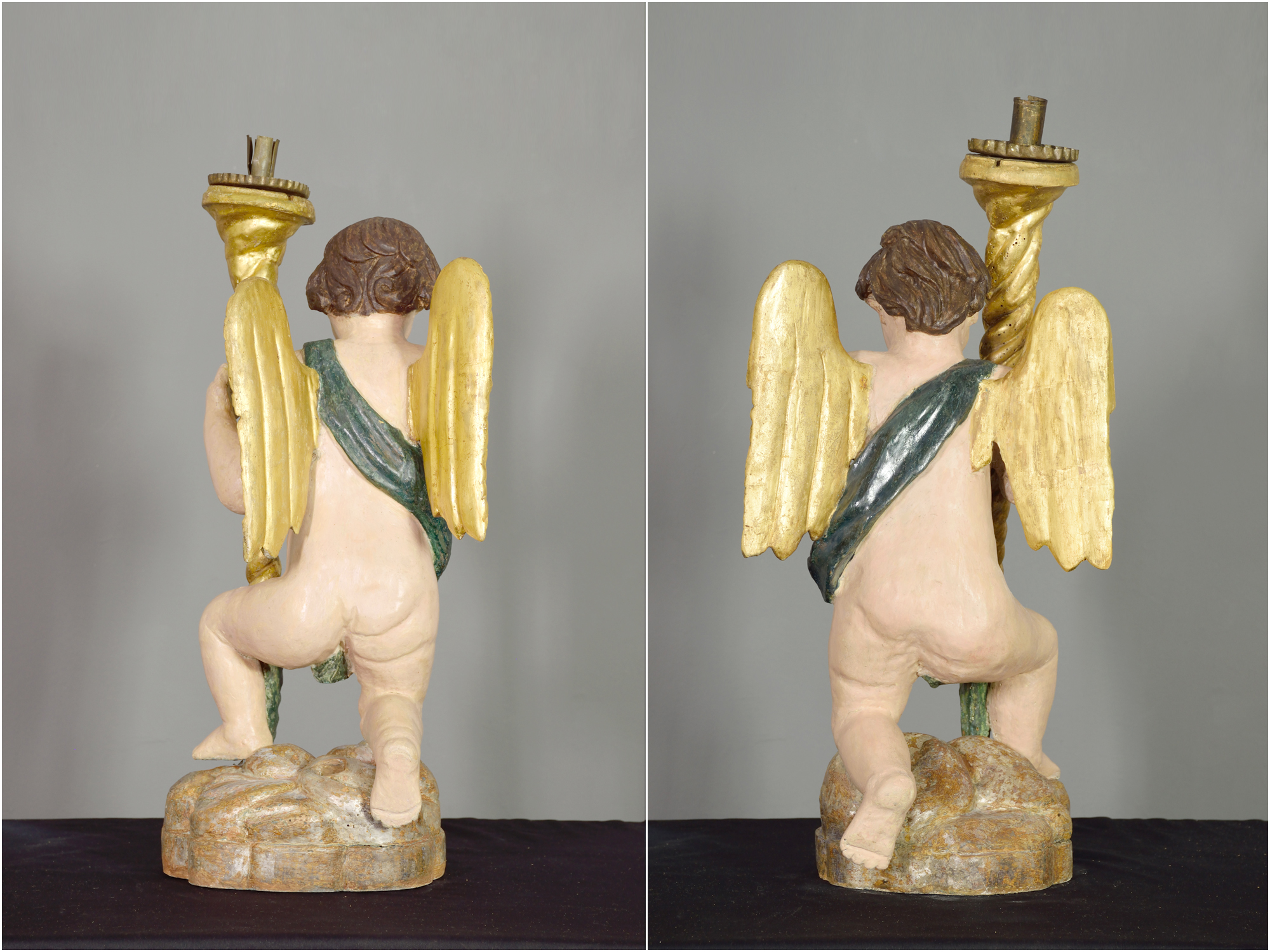 restauro scultura stampa 3D angeli cerofori