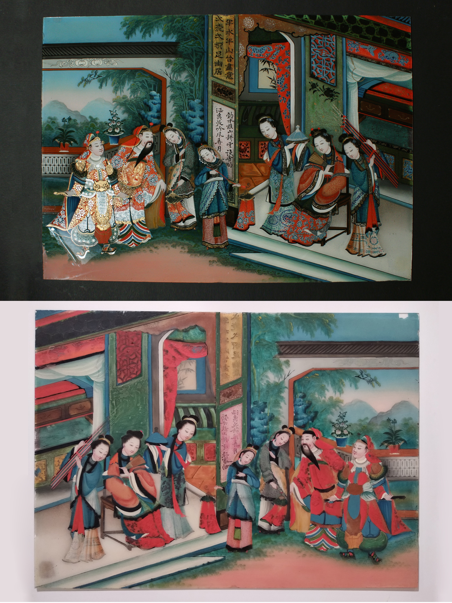 restauro dipinti vetro cinesi